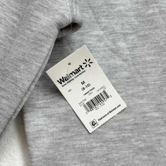 Wound Up Pizza Graphic Sweatshirt Gray Pullover, Size Medium - Picture 4 of 6